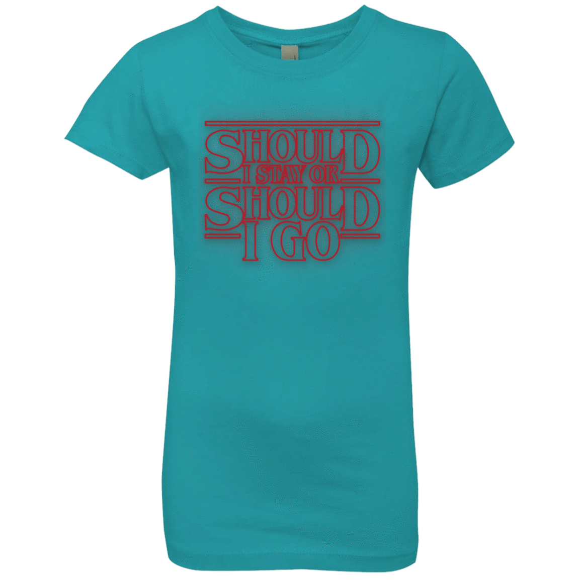 T-Shirts Tahiti Blue / YXS Should I Stay Or Should I Go Girls Premium T-Shirt