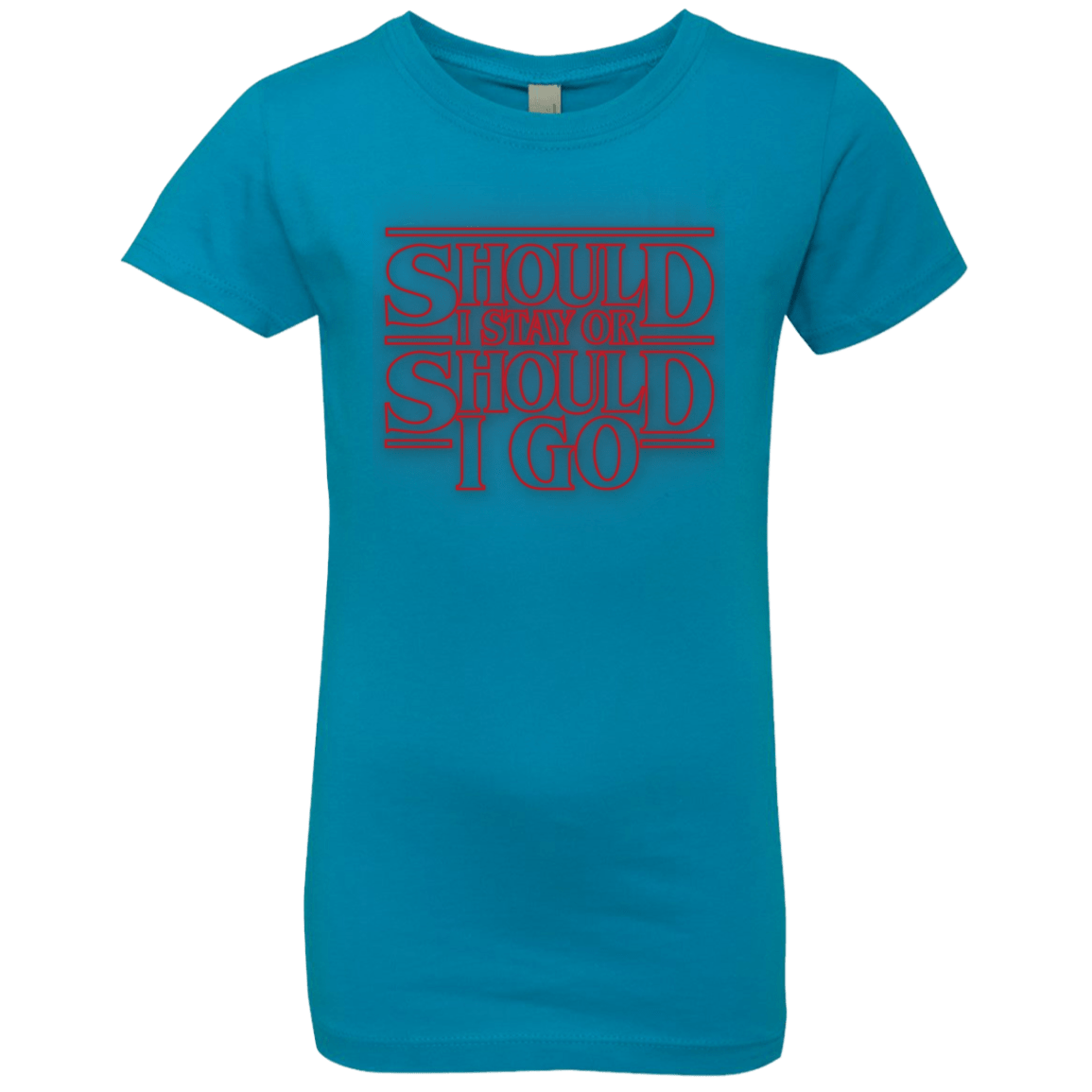 T-Shirts Turquoise / YXS Should I Stay Or Should I Go Girls Premium T-Shirt