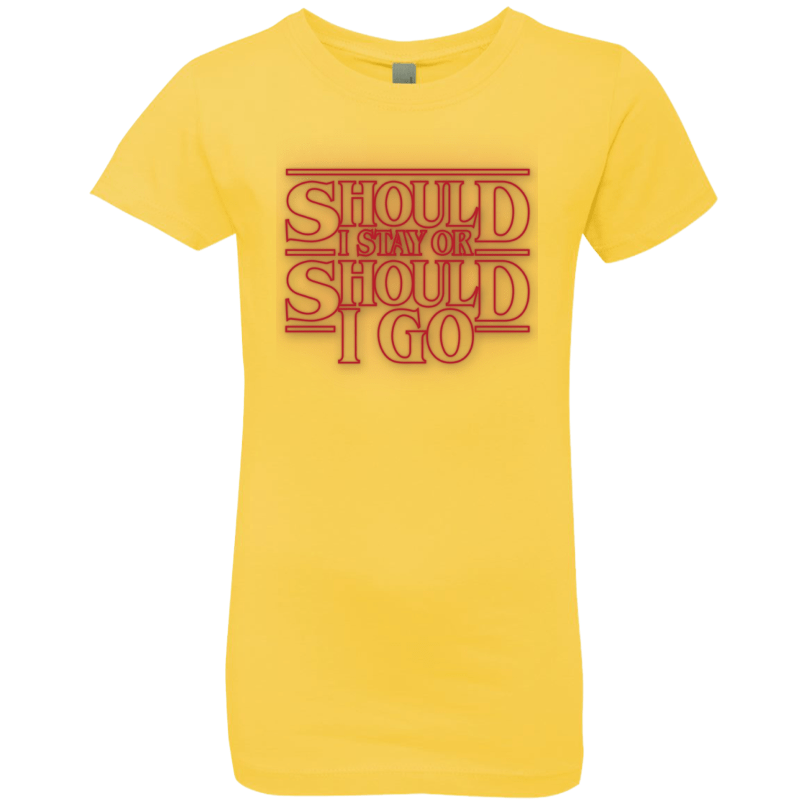 T-Shirts Vibrant Yellow / YXS Should I Stay Or Should I Go Girls Premium T-Shirt