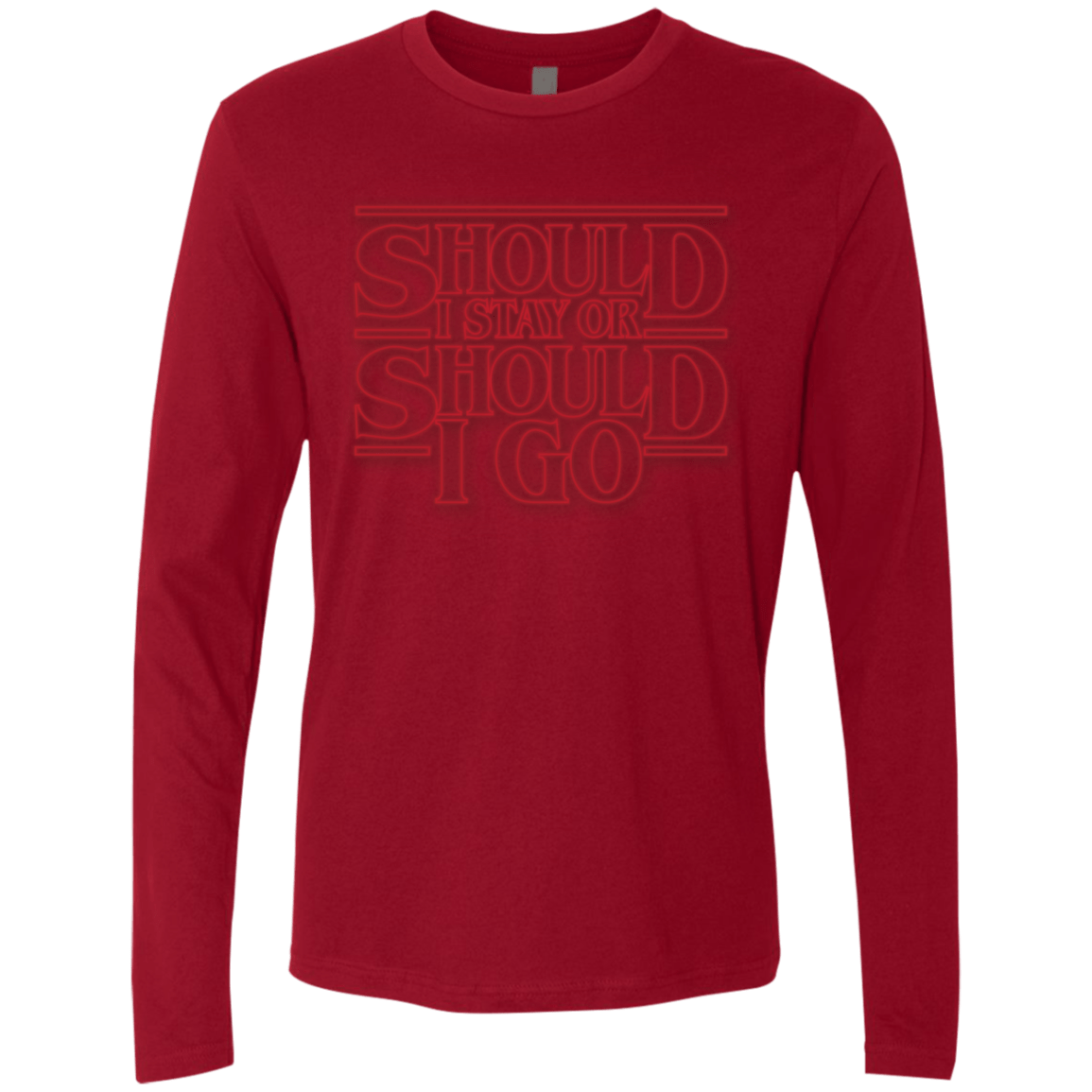 Should I Stay Or Should I Go Men's Premium Long Sleeve