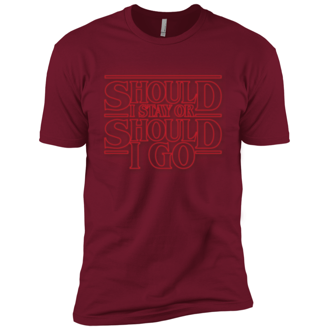 T-Shirts Cardinal / X-Small Should I Stay Or Should I Go Men's Premium T-Shirt