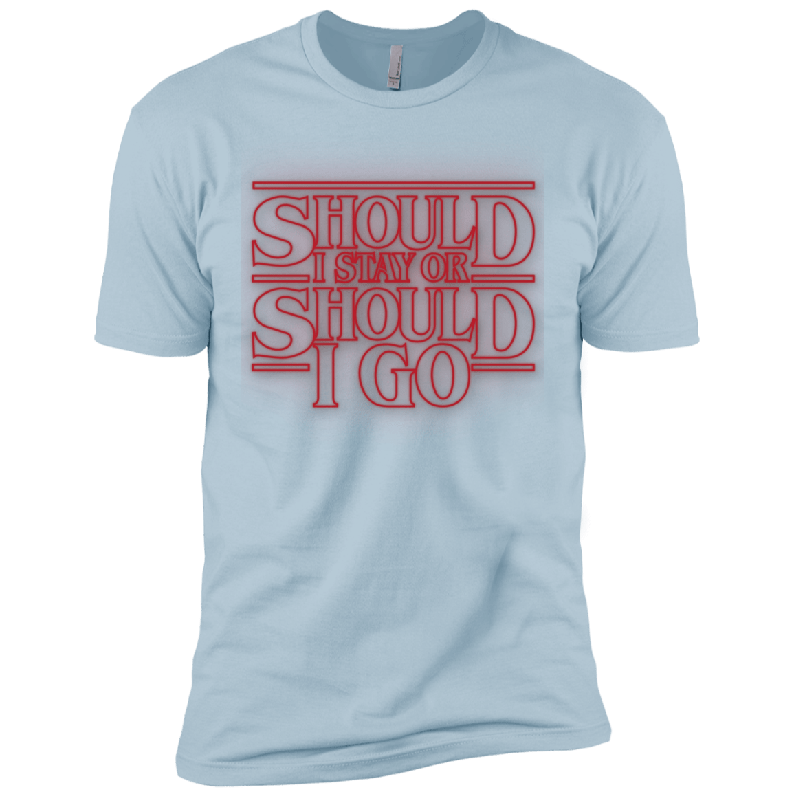 T-Shirts Light Blue / X-Small Should I Stay Or Should I Go Men's Premium T-Shirt