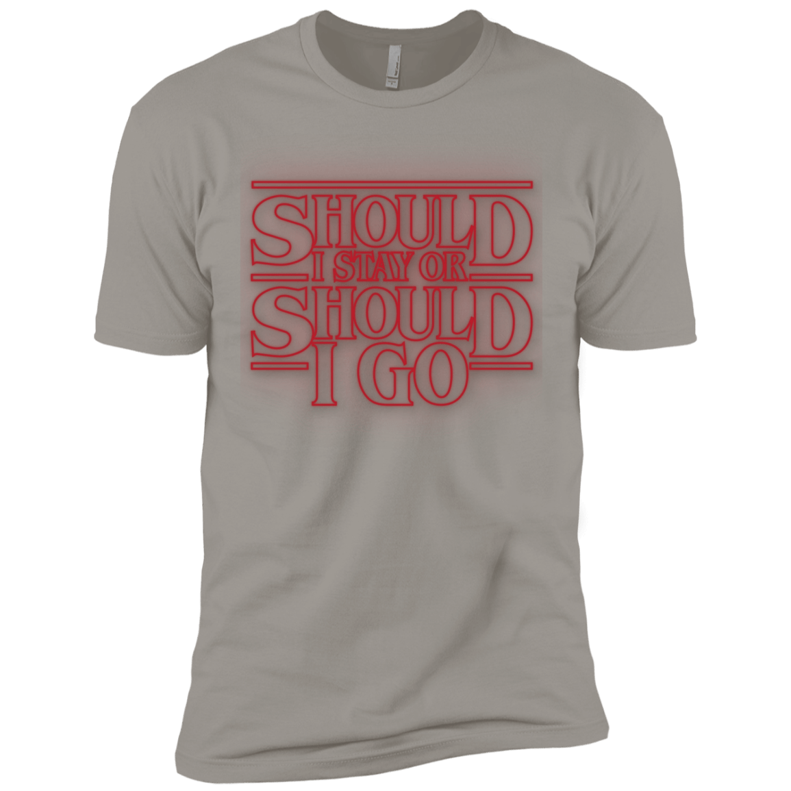 T-Shirts Light Grey / X-Small Should I Stay Or Should I Go Men's Premium T-Shirt