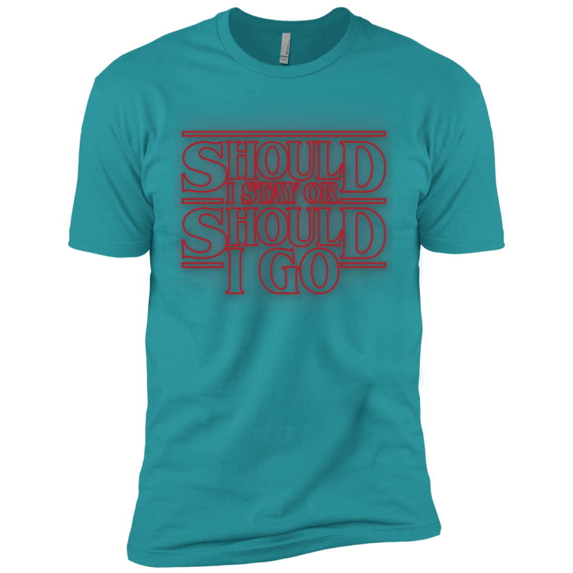 T-Shirts Tahiti Blue / X-Small Should I Stay Or Should I Go Men's Premium T-Shirt