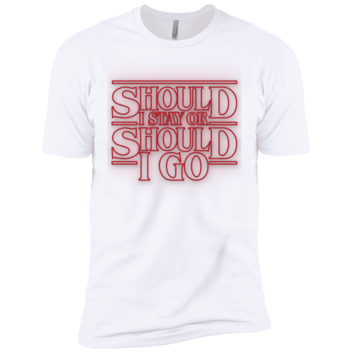 T-Shirts White / X-Small Should I Stay Or Should I Go Men's Premium T-Shirt