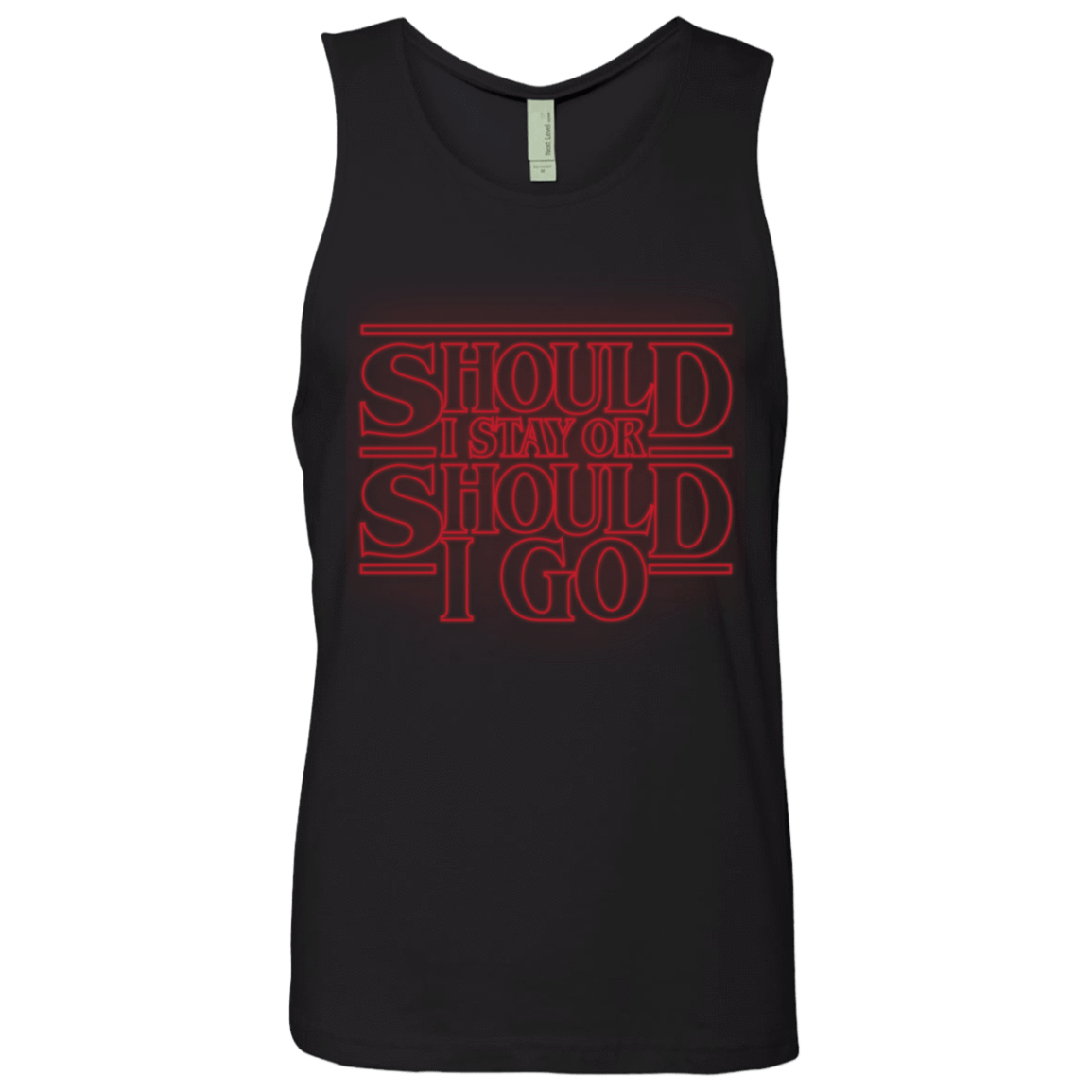 T-Shirts Black / Small Should I Stay Or Should I Go Men's Premium Tank Top