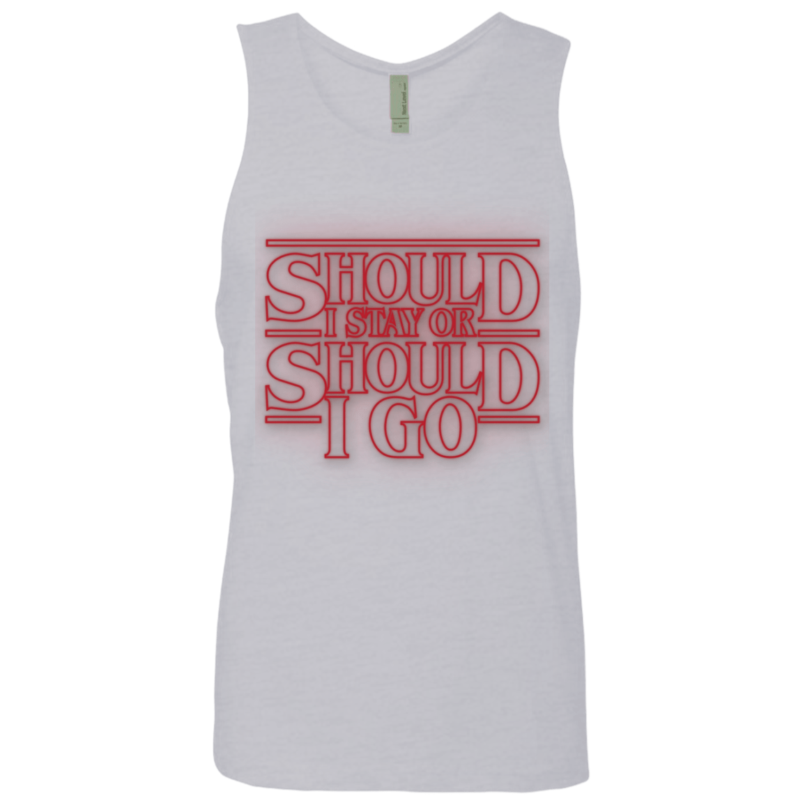 T-Shirts Heather Grey / Small Should I Stay Or Should I Go Men's Premium Tank Top