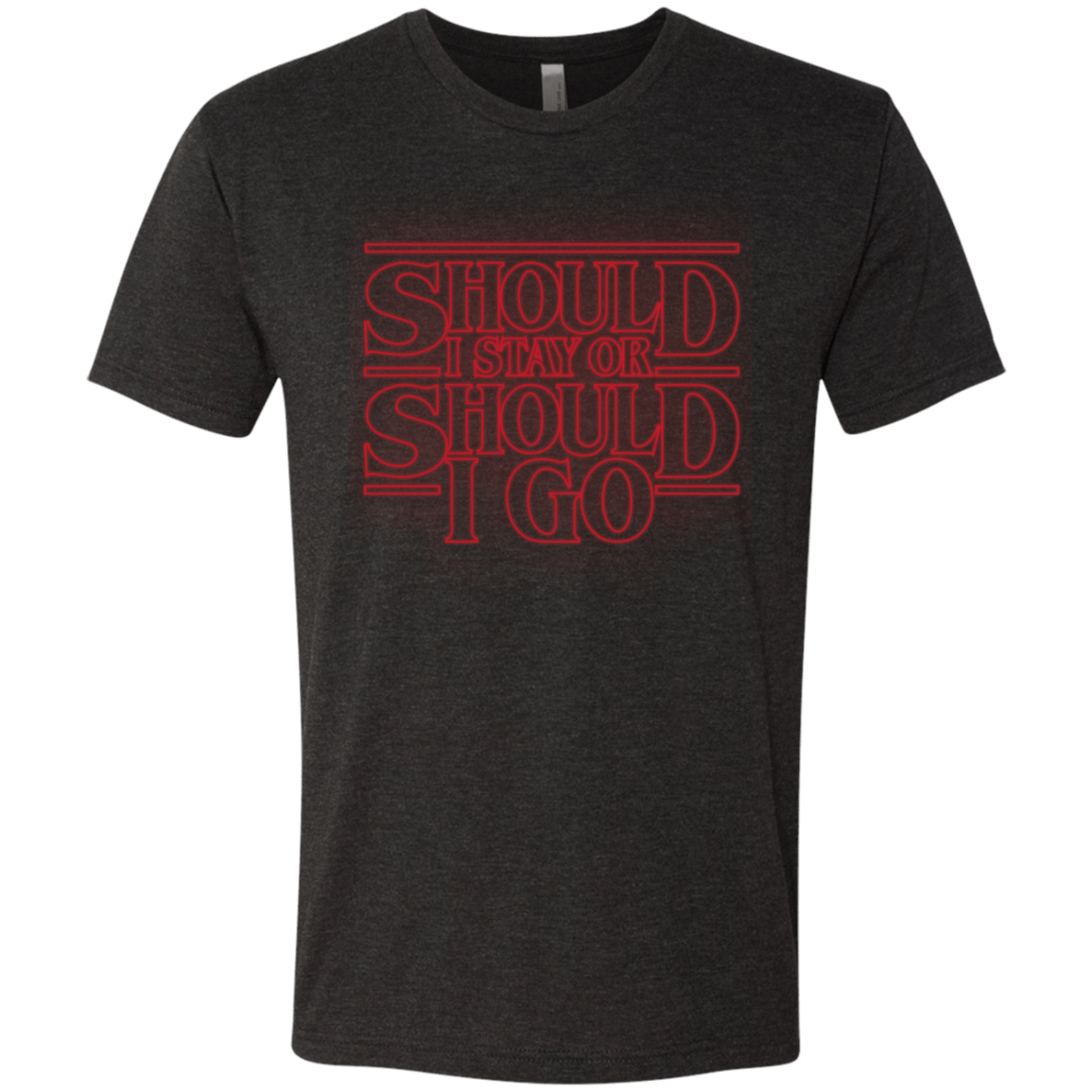 T-Shirts Vintage Black / Small Should I Stay Or Should I Go Men's Triblend T-Shirt