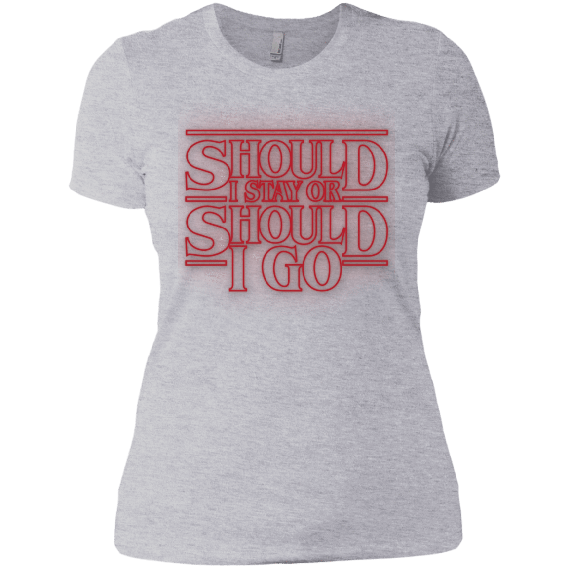 T-Shirts Heather Grey / X-Small Should I Stay Or Should I Go Women's Premium T-Shirt