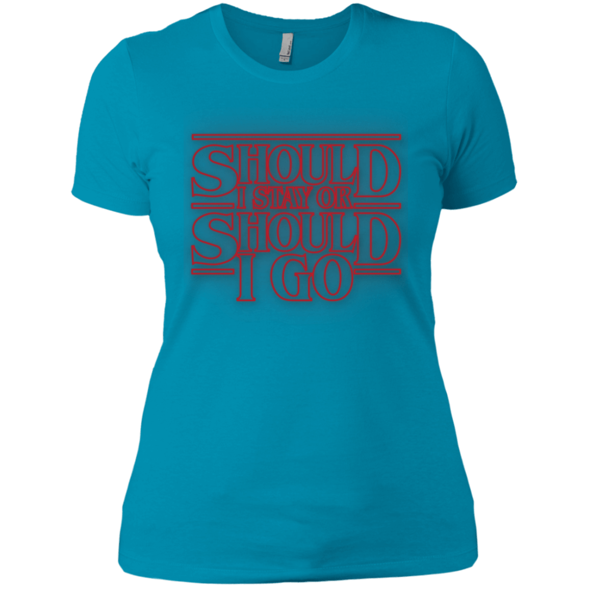 T-Shirts Turquoise / X-Small Should I Stay Or Should I Go Women's Premium T-Shirt