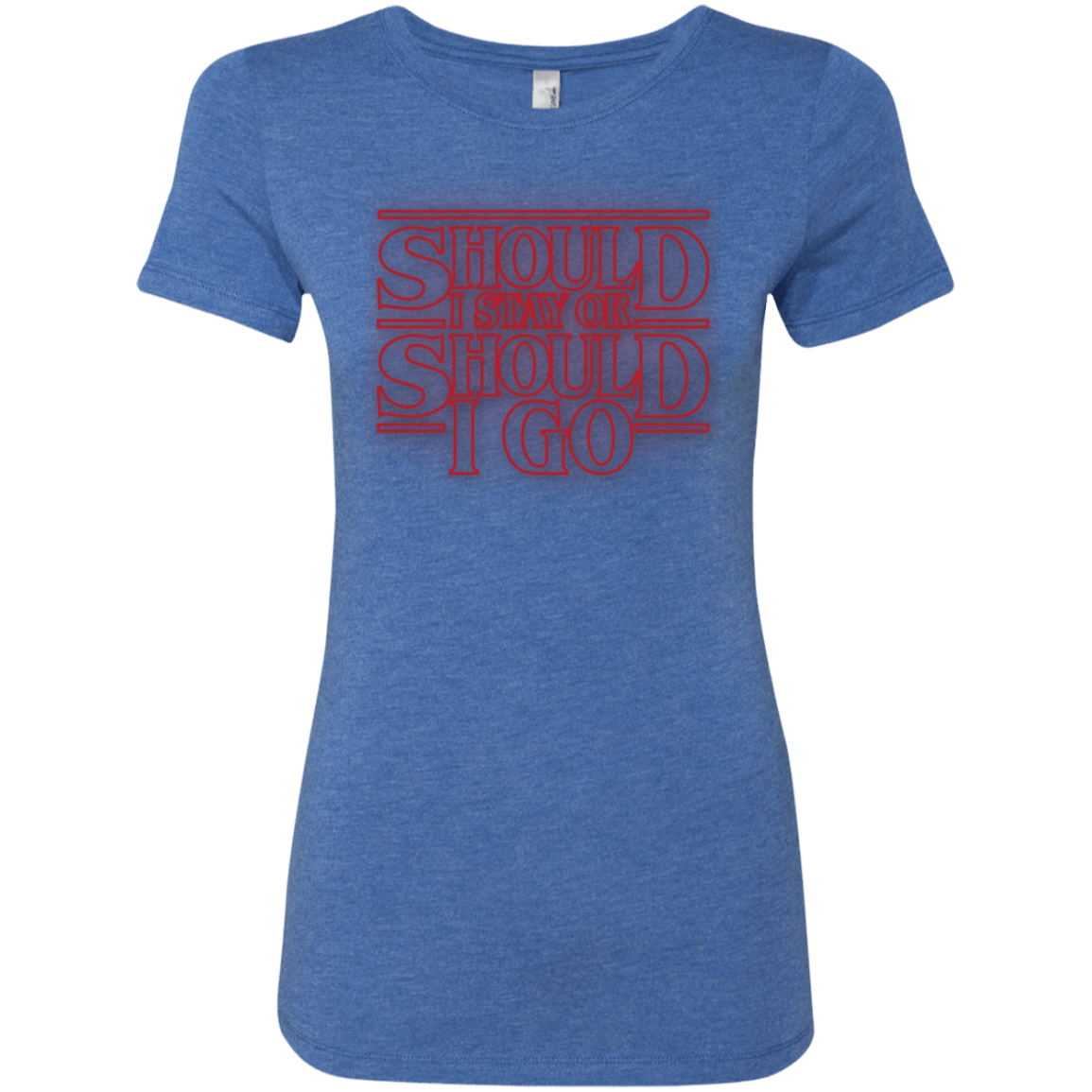 T-Shirts Vintage Royal / Small Should I Stay Or Should I Go Women's Triblend T-Shirt