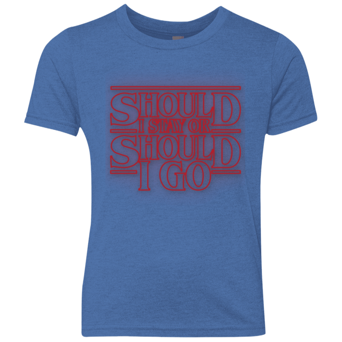 T-Shirts Vintage Royal / YXS Should I Stay Or Should I Go Youth Triblend T-Shirt