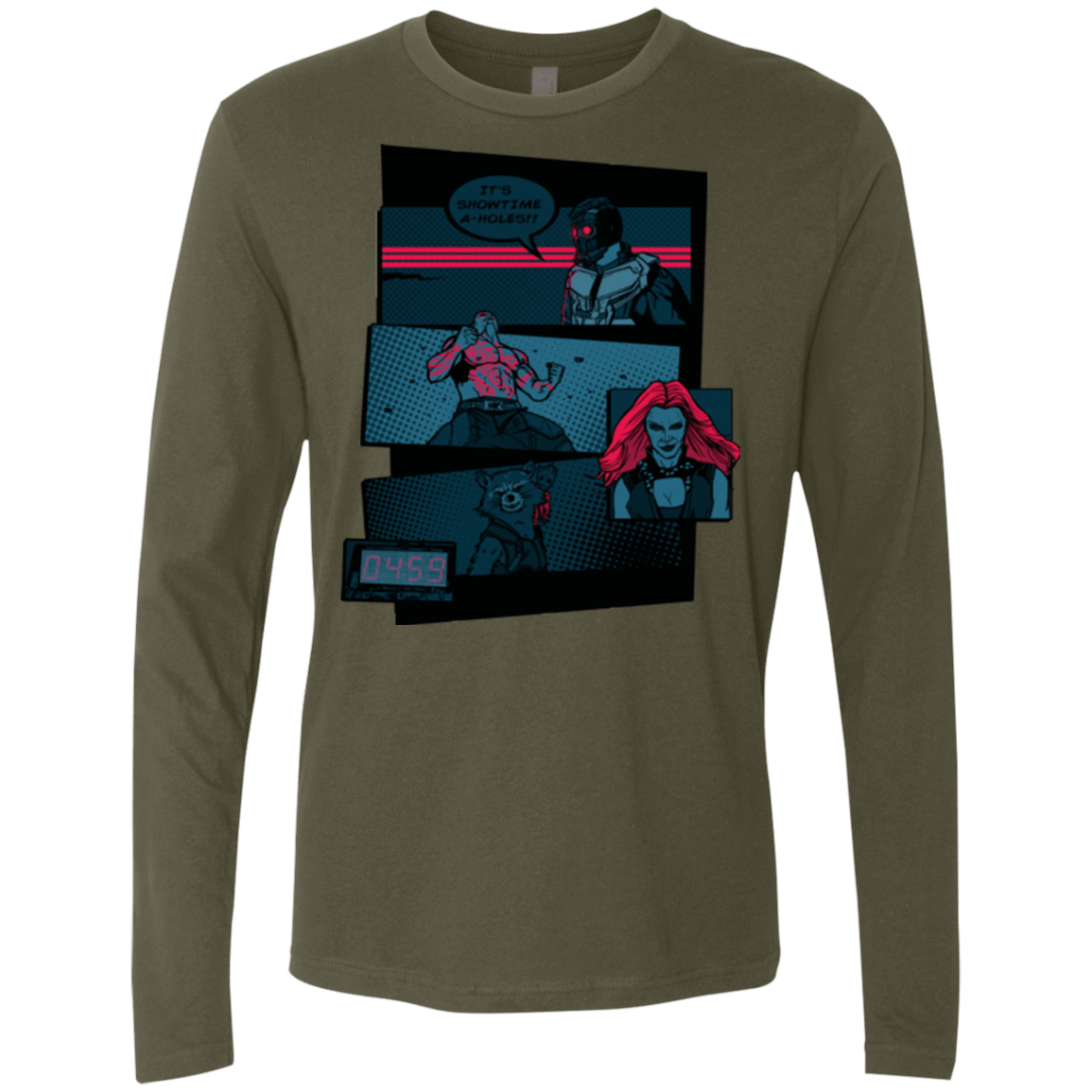 T-Shirts Military Green / Small Showtime Men's Premium Long Sleeve