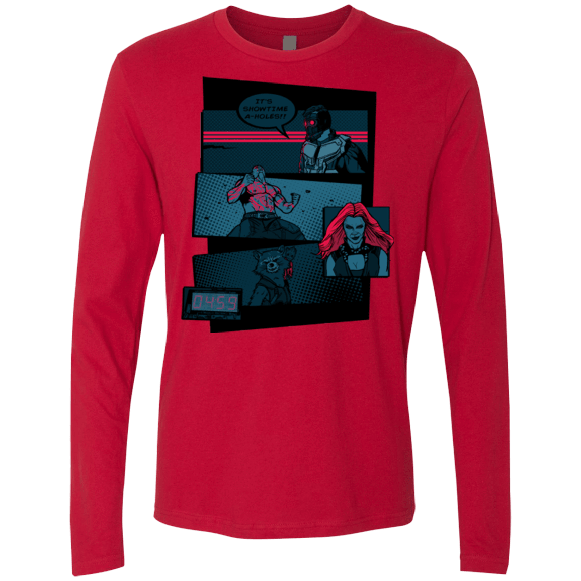 T-Shirts Red / Small Showtime Men's Premium Long Sleeve