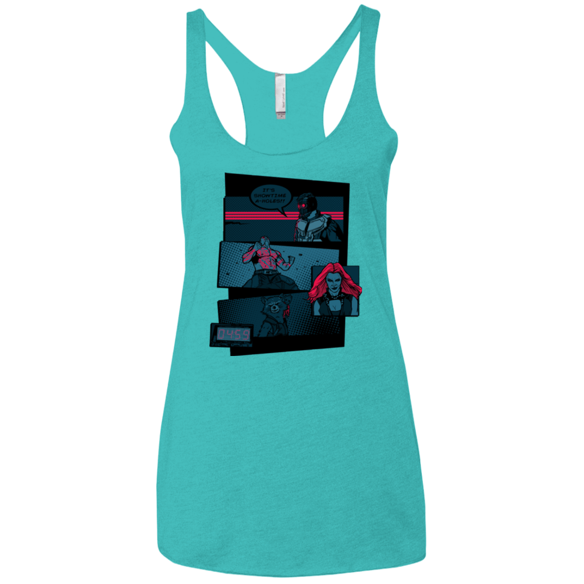 T-Shirts Tahiti Blue / X-Small Showtime Women's Triblend Racerback Tank