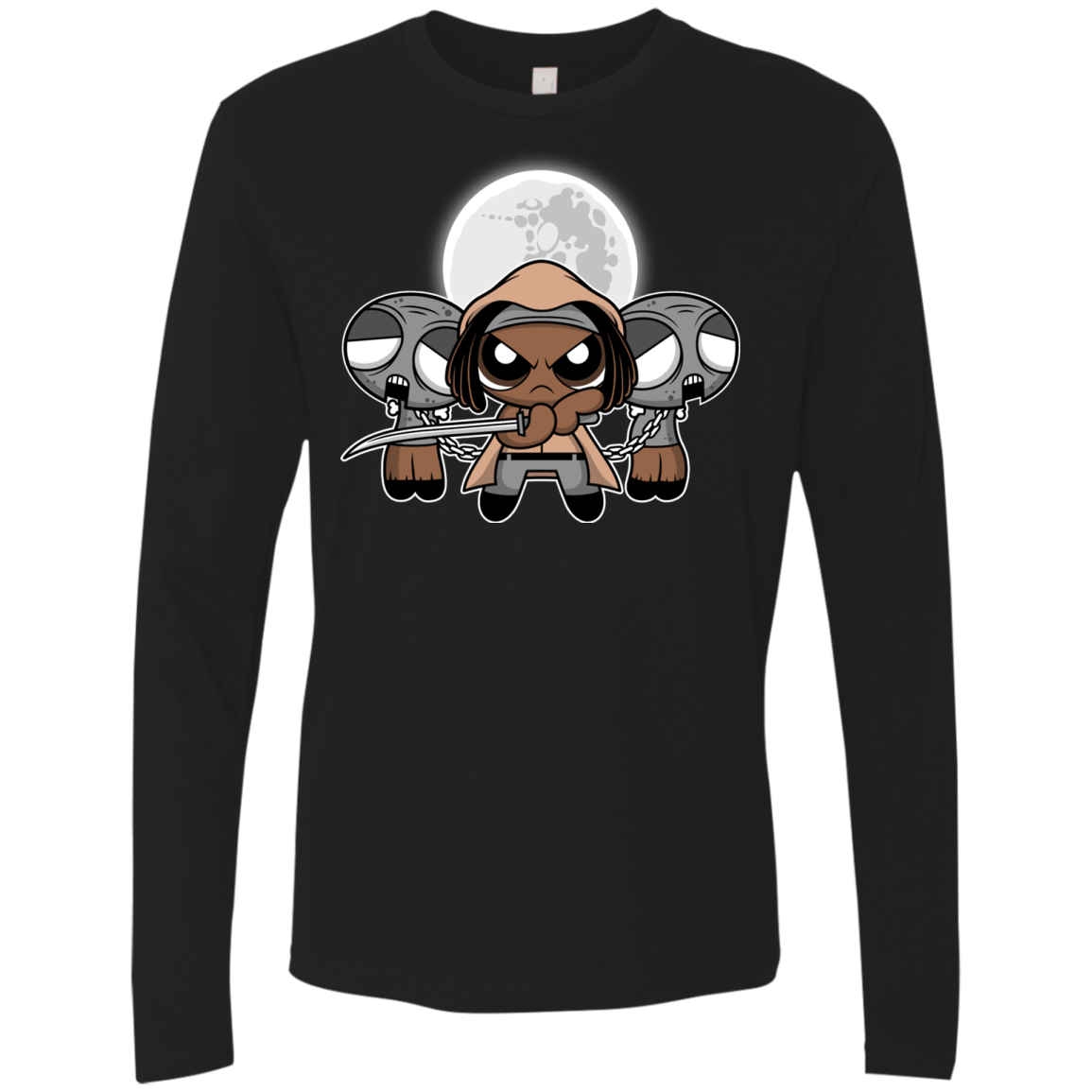 T-Shirts Black / Small SHUFFLE AND SLICE AND NOT VERY NICE Men's Premium Long Sleeve