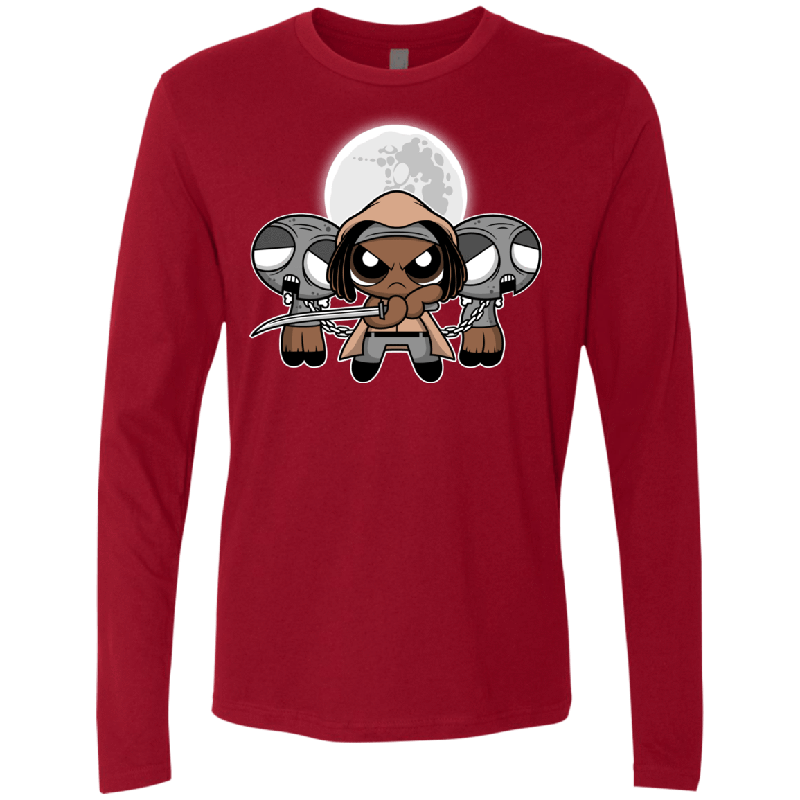 T-Shirts Cardinal / Small SHUFFLE AND SLICE AND NOT VERY NICE Men's Premium Long Sleeve