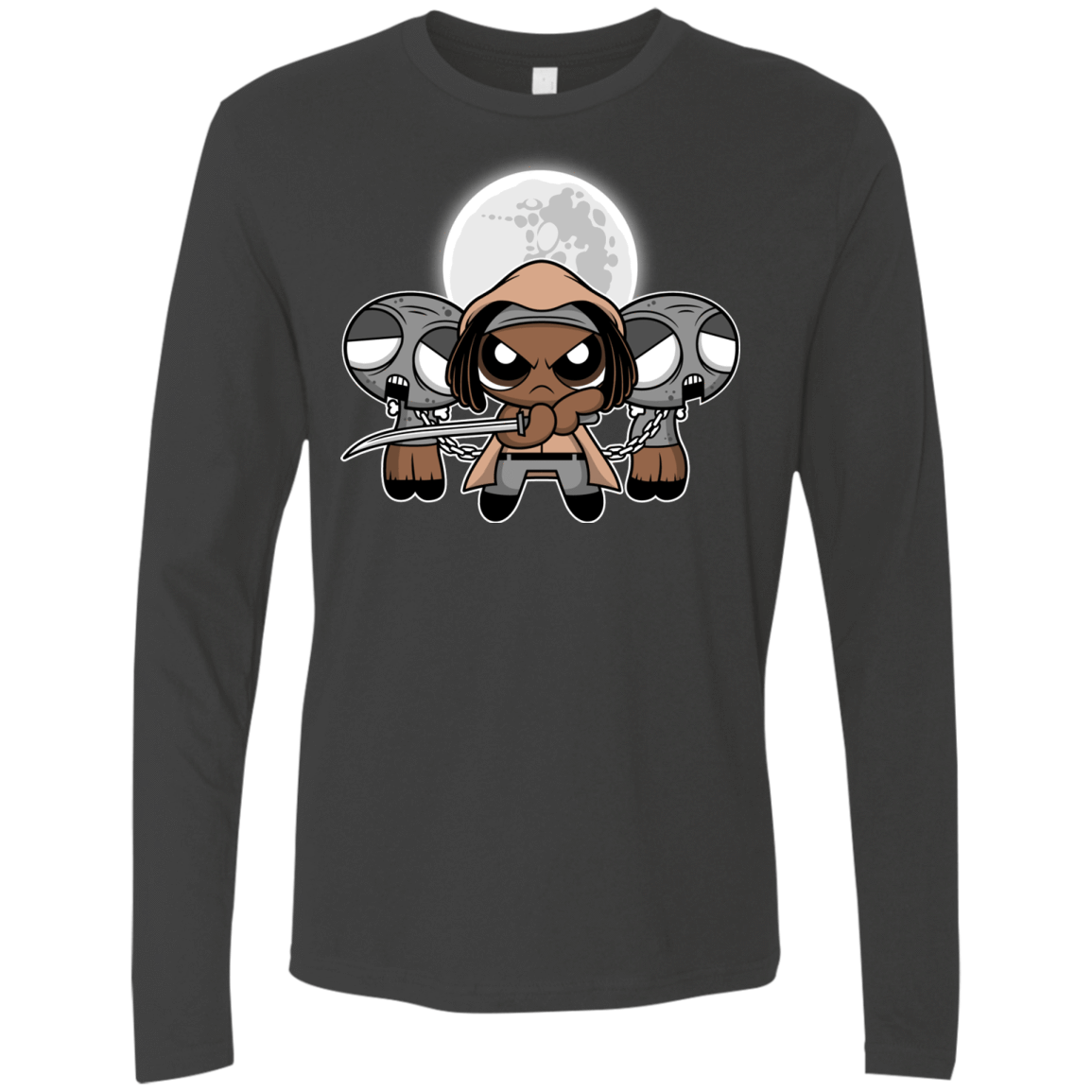 T-Shirts Heavy Metal / Small SHUFFLE AND SLICE AND NOT VERY NICE Men's Premium Long Sleeve