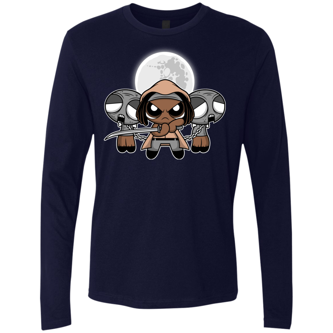 T-Shirts Midnight Navy / Small SHUFFLE AND SLICE AND NOT VERY NICE Men's Premium Long Sleeve