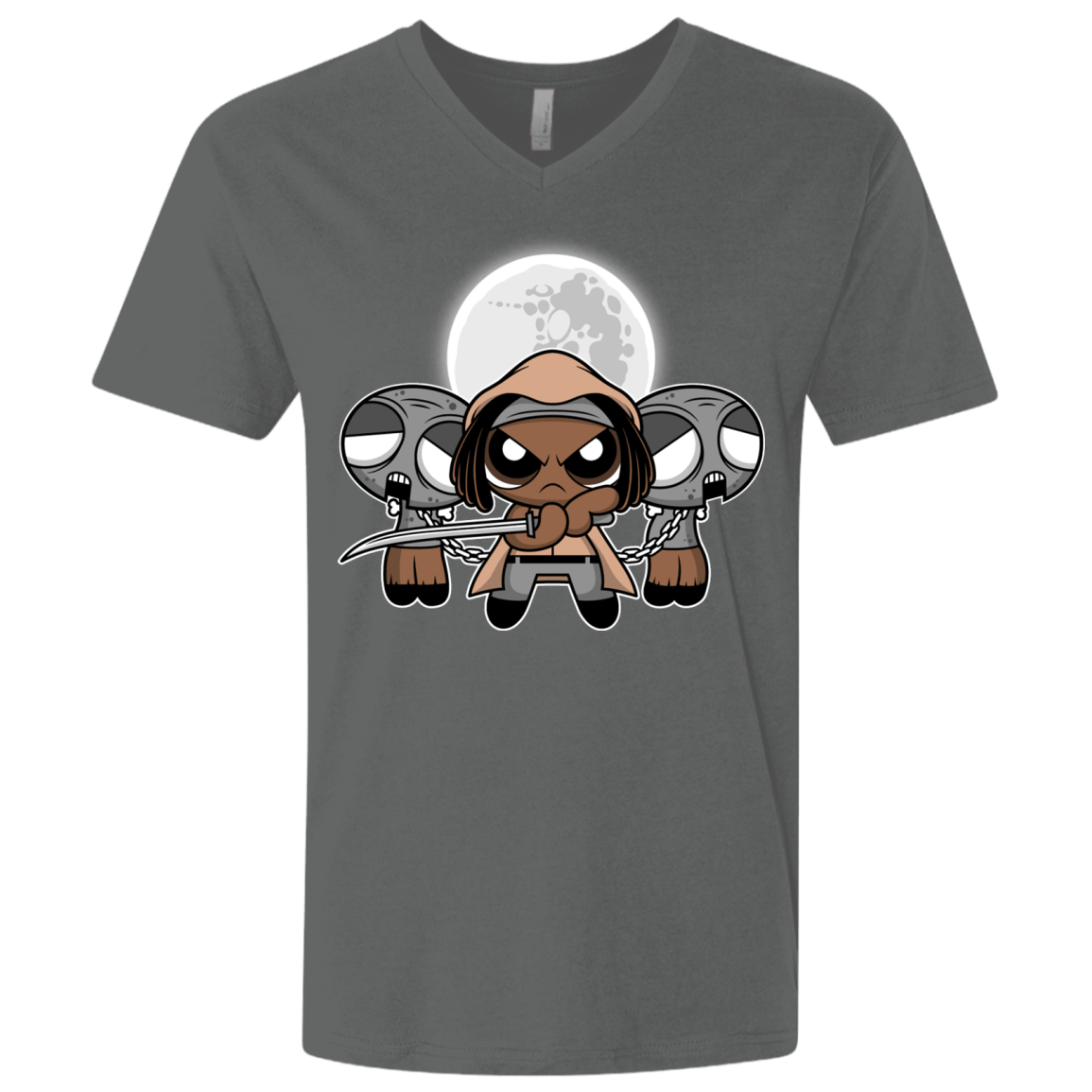 T-Shirts Heavy Metal / X-Small SHUFFLE AND SLICE AND NOT VERY NICE Men's Premium V-Neck