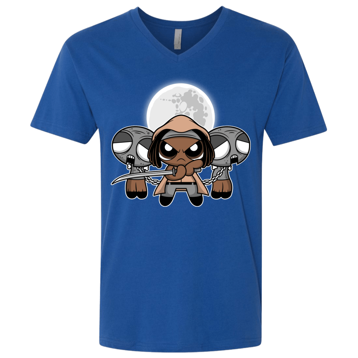 T-Shirts Royal / X-Small SHUFFLE AND SLICE AND NOT VERY NICE Men's Premium V-Neck