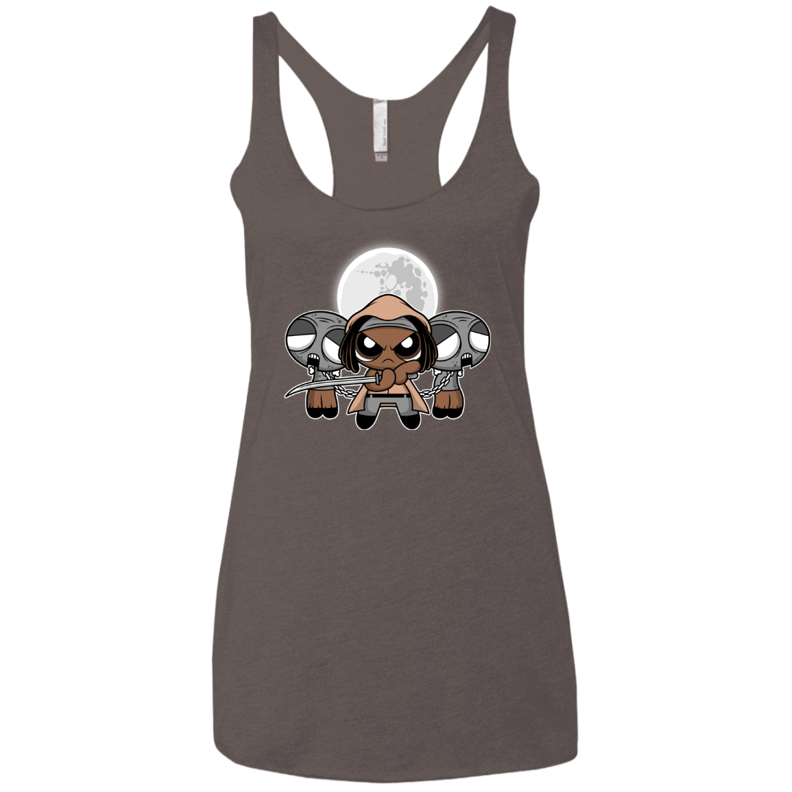 T-Shirts Macchiato / X-Small SHUFFLE AND SLICE AND NOT VERY NICE Women's Triblend Racerback Tank