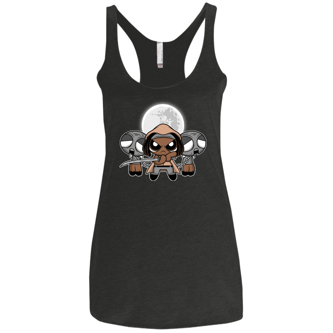 T-Shirts Vintage Black / X-Small SHUFFLE AND SLICE AND NOT VERY NICE Women's Triblend Racerback Tank