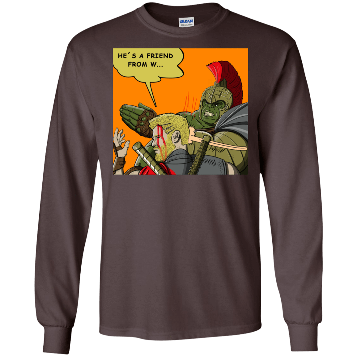 T-Shirts Dark Chocolate / S Shut Up Men's Long Sleeve T-Shirt