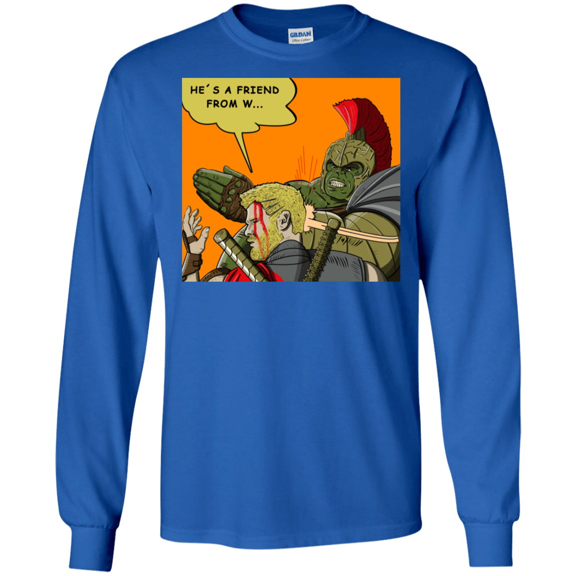 T-Shirts Royal / S Shut Up Men's Long Sleeve T-Shirt