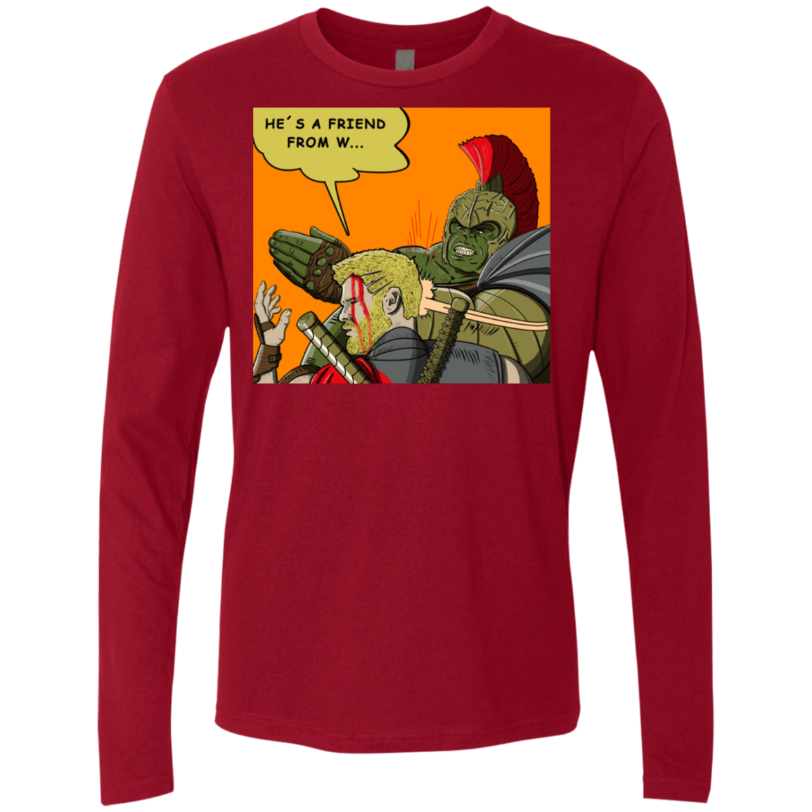 T-Shirts Cardinal / S Shut Up Men's Premium Long Sleeve