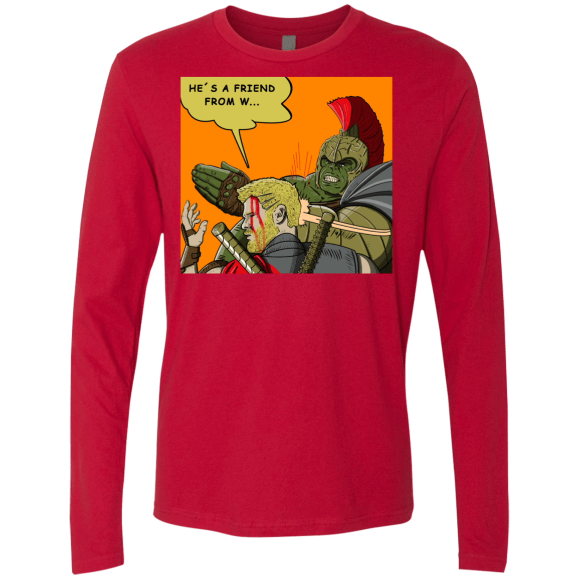 T-Shirts Red / S Shut Up Men's Premium Long Sleeve