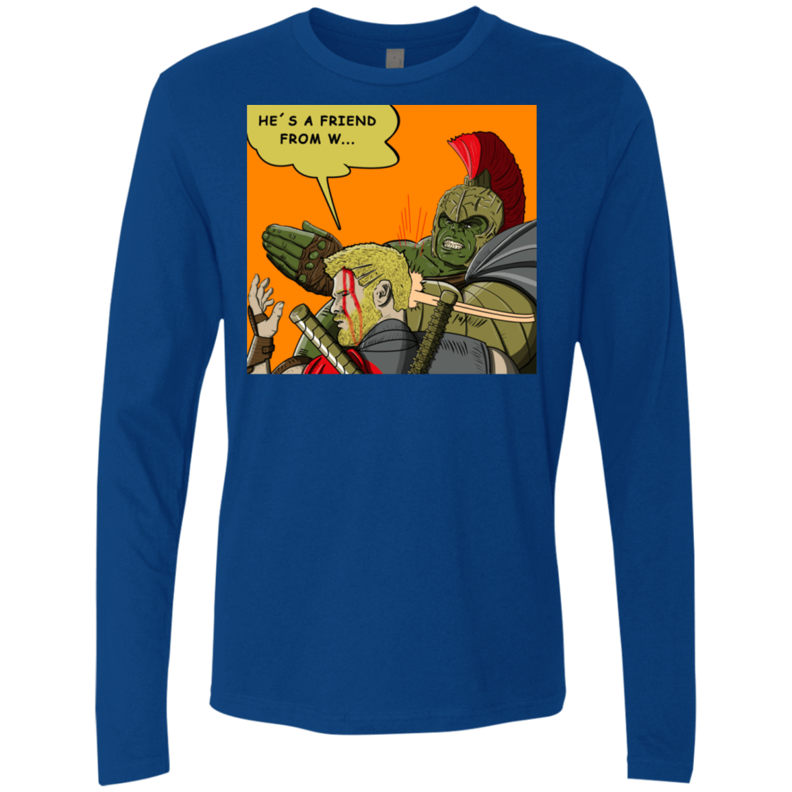 T-Shirts Royal / S Shut Up Men's Premium Long Sleeve