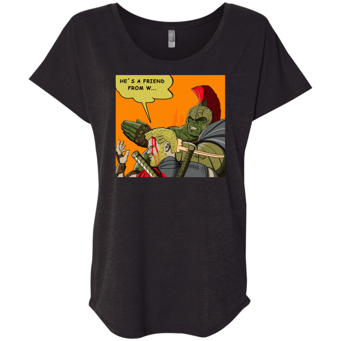 T-Shirts Vintage Black / X-Small Shut Up Triblend Dolman Sleeve