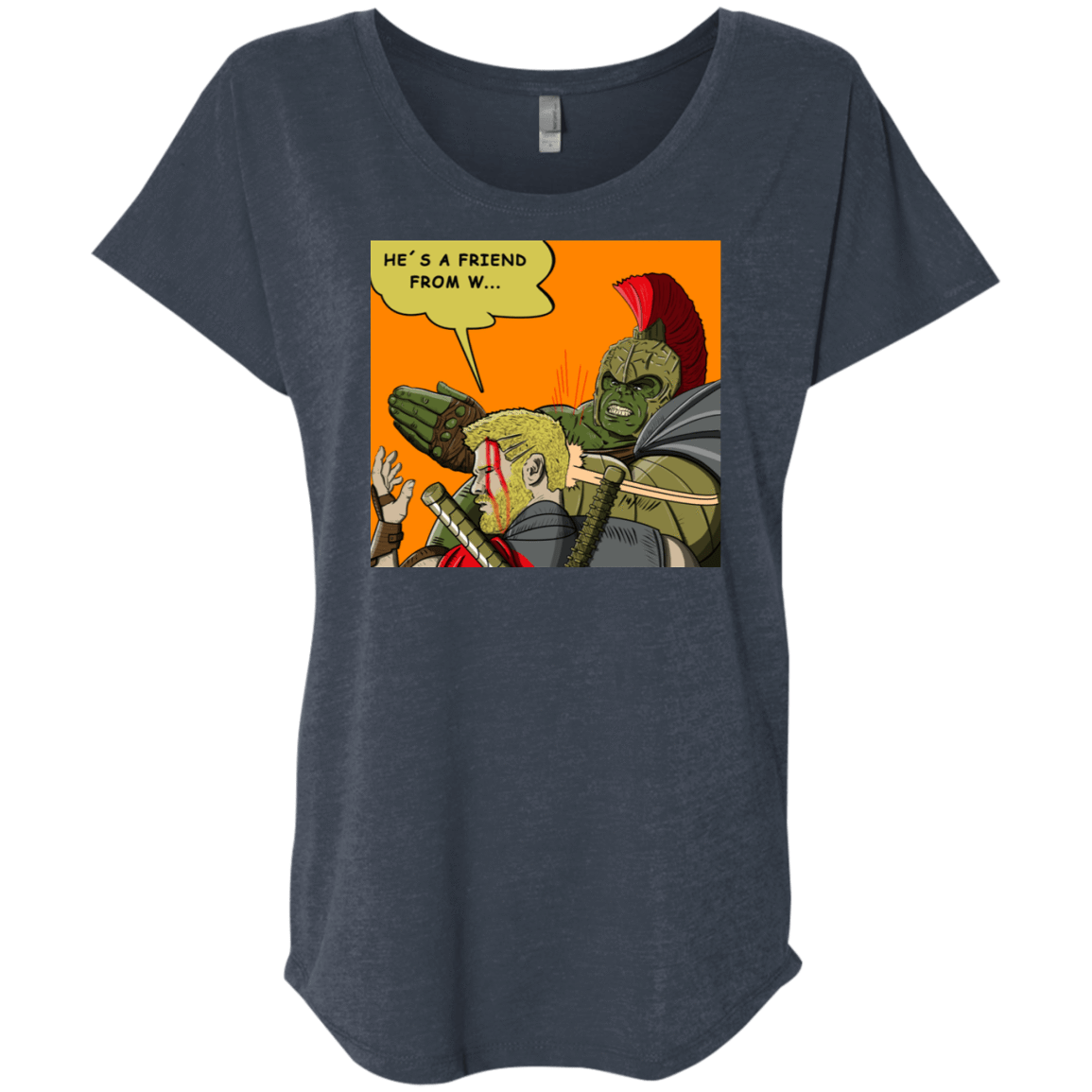 T-Shirts Vintage Navy / X-Small Shut Up Triblend Dolman Sleeve