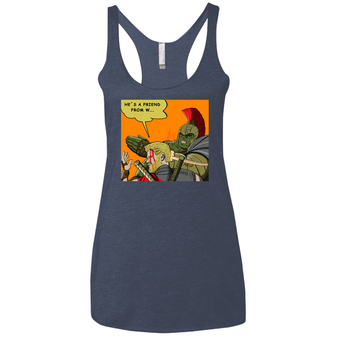 T-Shirts Vintage Navy / X-Small Shut Up Women's Triblend Racerback Tank