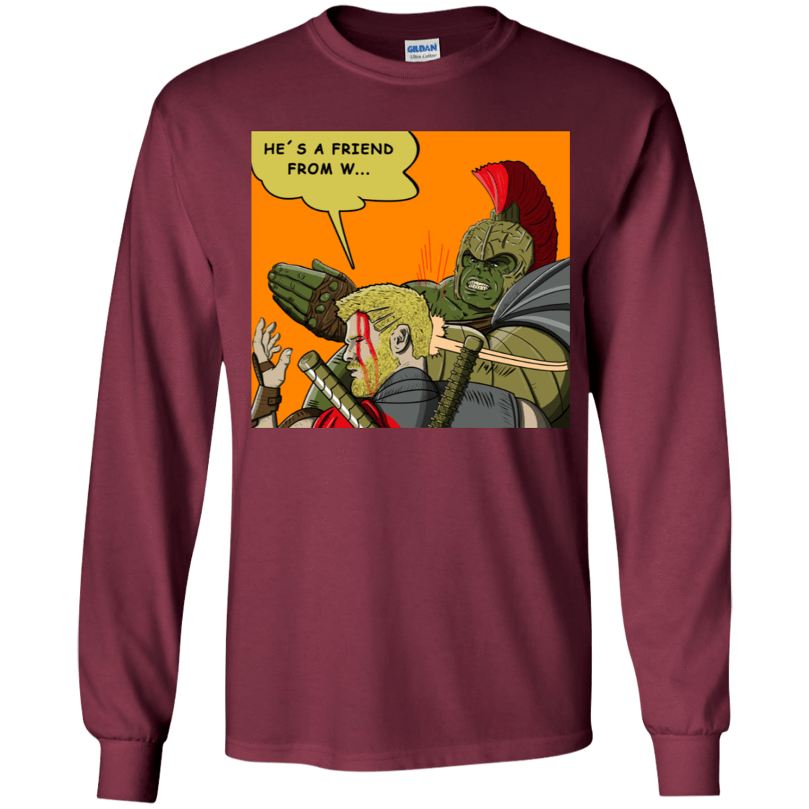 T-Shirts Maroon / YS Shut Up Youth Long Sleeve T-Shirt