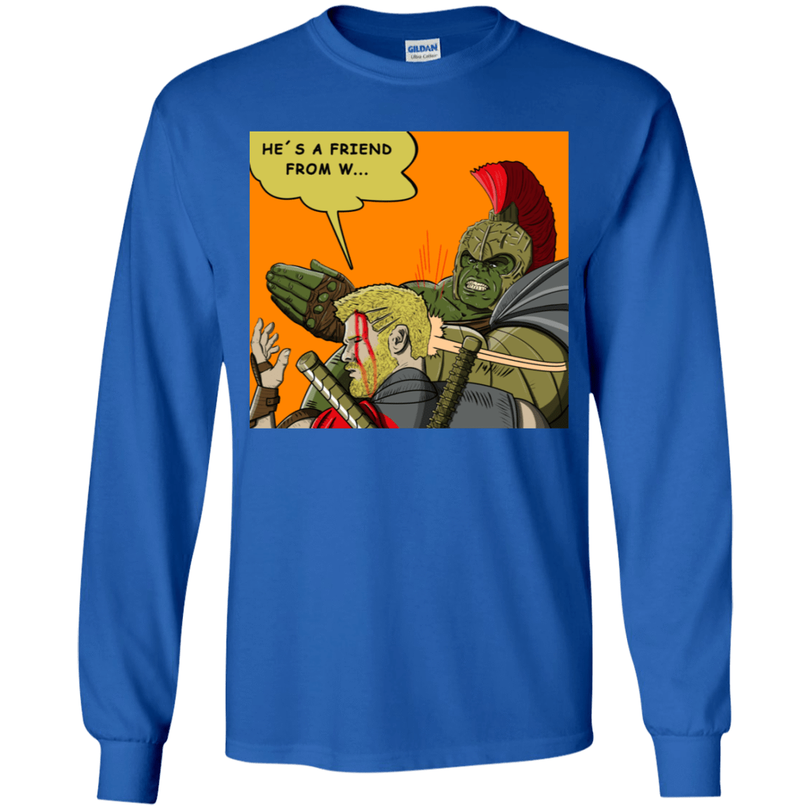 T-Shirts Royal / YS Shut Up Youth Long Sleeve T-Shirt