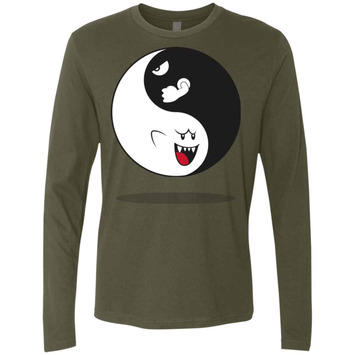 T-Shirts Military Green / Small Shy and Angry Men's Premium Long Sleeve