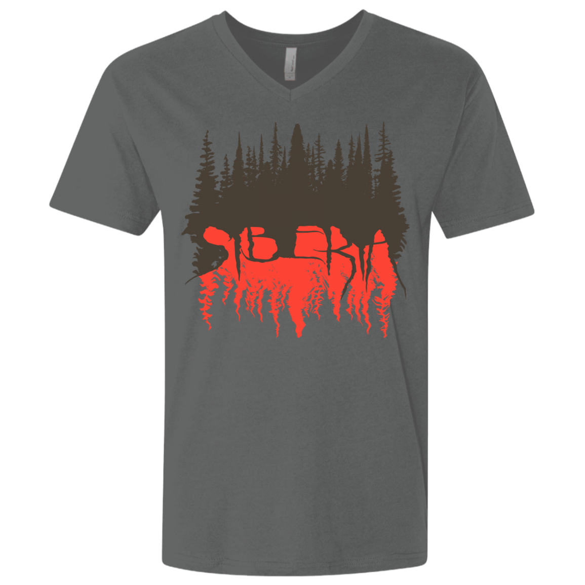 T-Shirts Heavy Metal / X-Small Siberia Wilderness Men's Premium V-Neck
