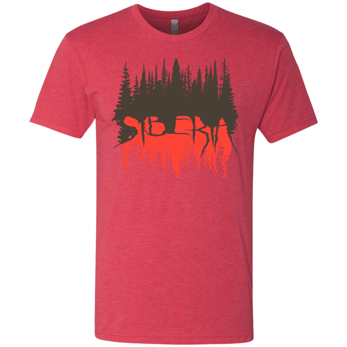 T-Shirts Vintage Red / S Siberia Wilderness Men's Triblend T-Shirt