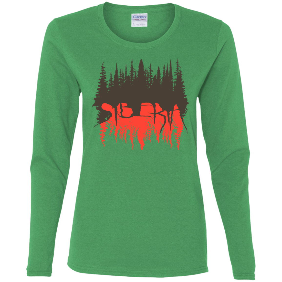T-Shirts Irish Green / S Siberia Wilderness Women's Long Sleeve T-Shirt