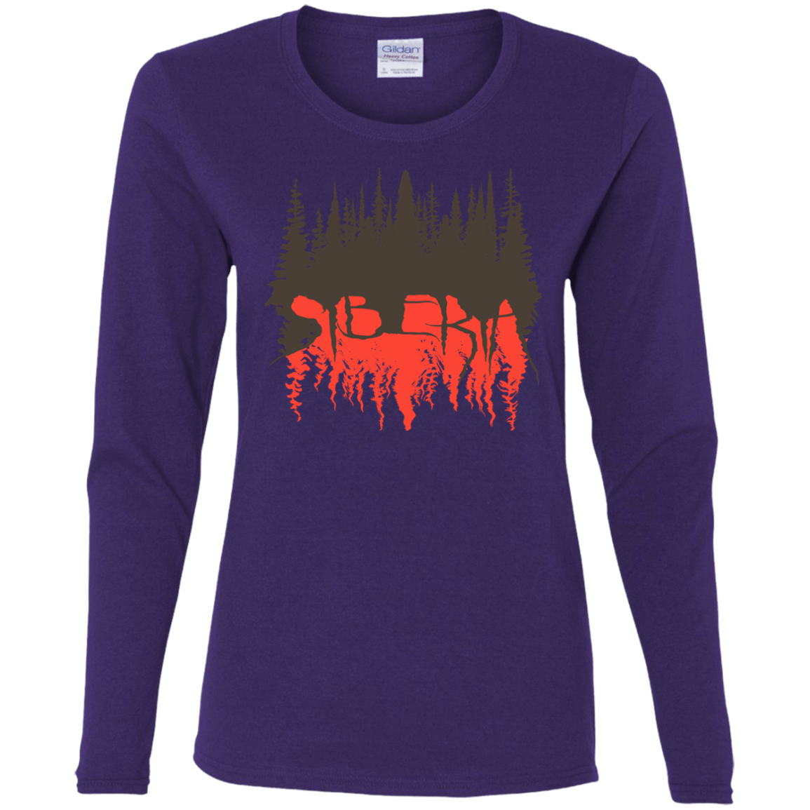 T-Shirts Purple / S Siberia Wilderness Women's Long Sleeve T-Shirt