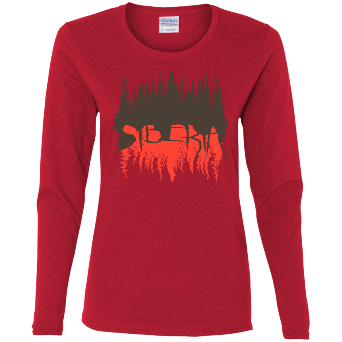 T-Shirts Red / S Siberia Wilderness Women's Long Sleeve T-Shirt