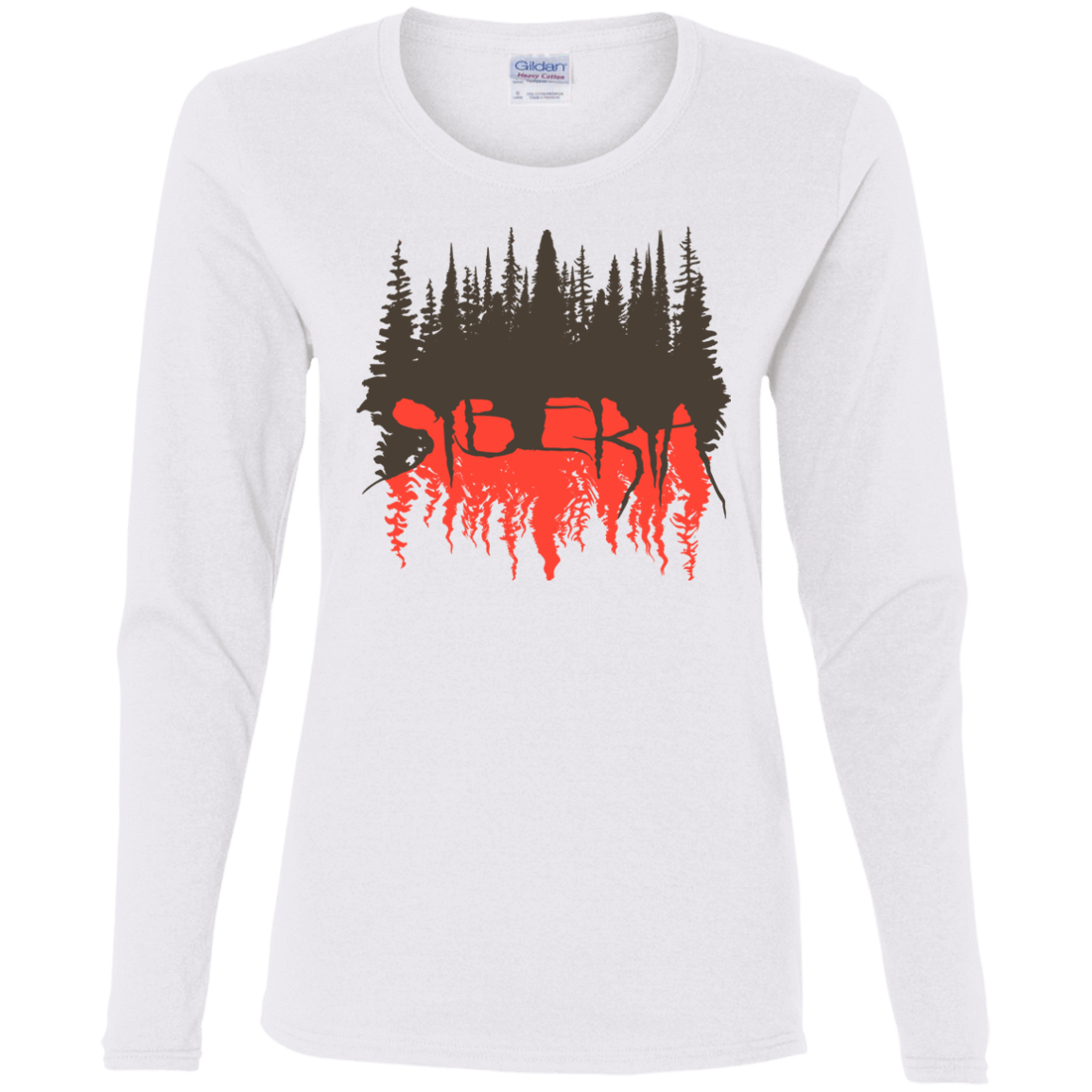 T-Shirts White / S Siberia Wilderness Women's Long Sleeve T-Shirt