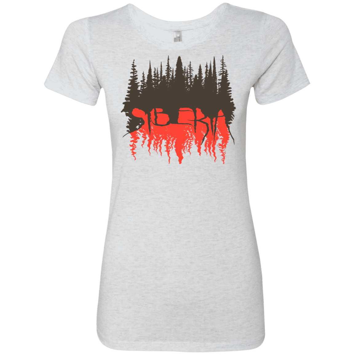 T-Shirts Heather White / S Siberia Wilderness Women's Triblend T-Shirt