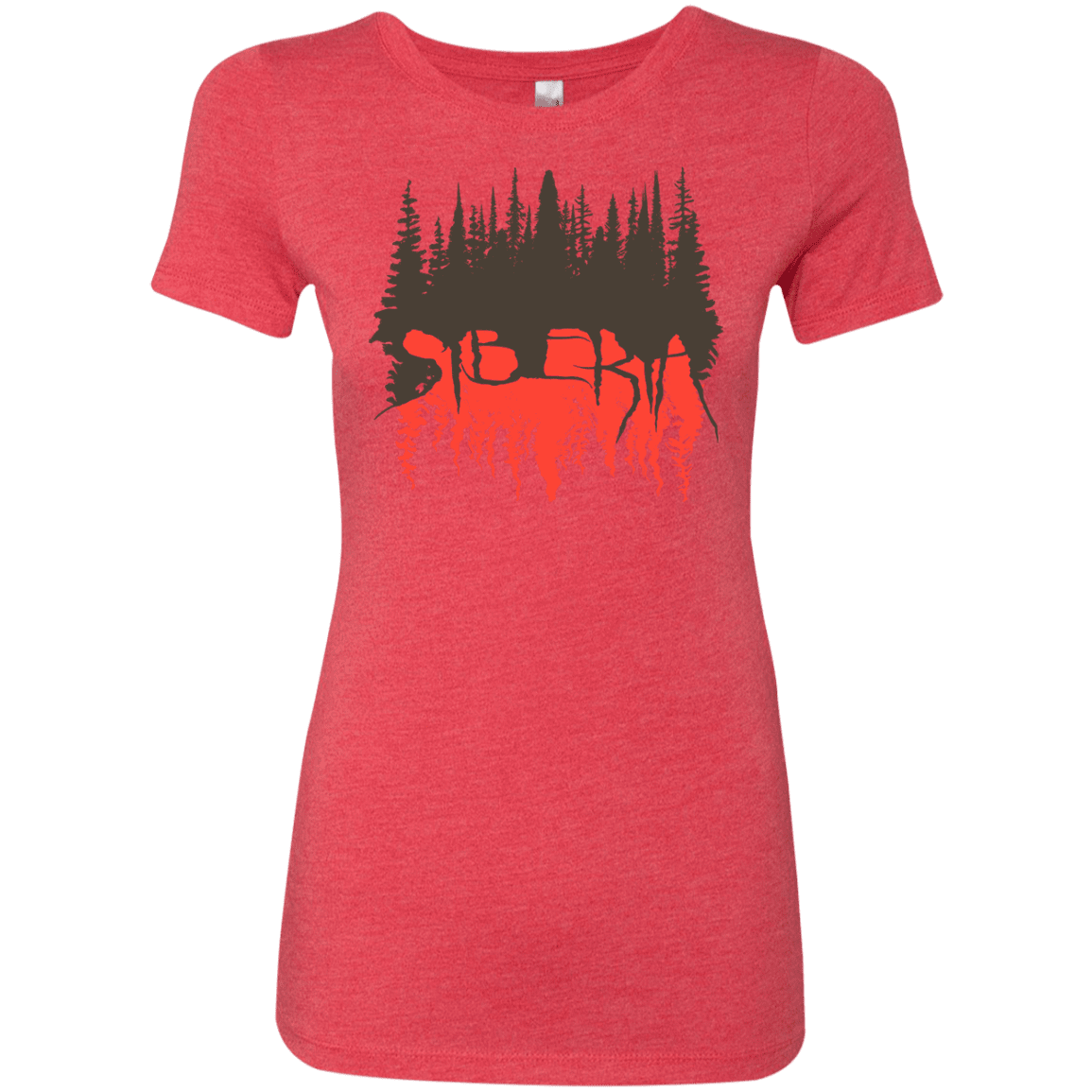 T-Shirts Vintage Red / S Siberia Wilderness Women's Triblend T-Shirt