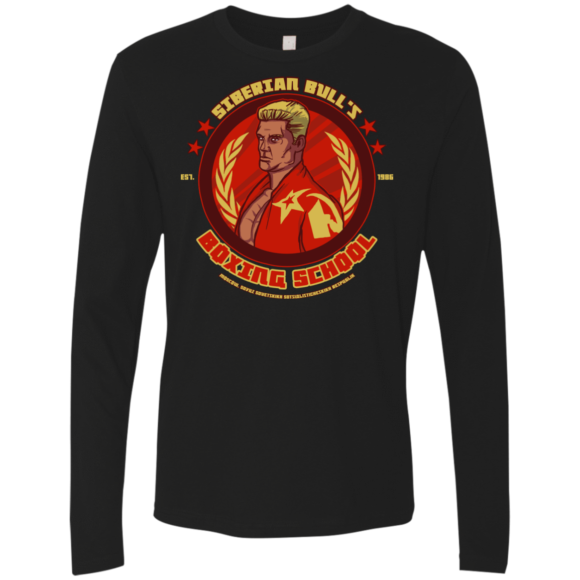 T-Shirts Black / S Siberian Bull Men's Premium Long Sleeve
