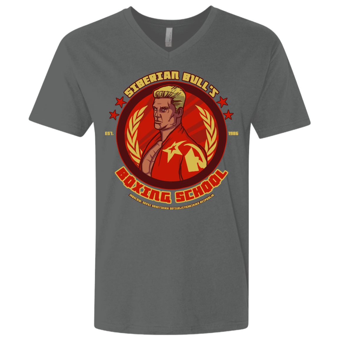 T-Shirts Heavy Metal / X-Small Siberian Bull Men's Premium V-Neck