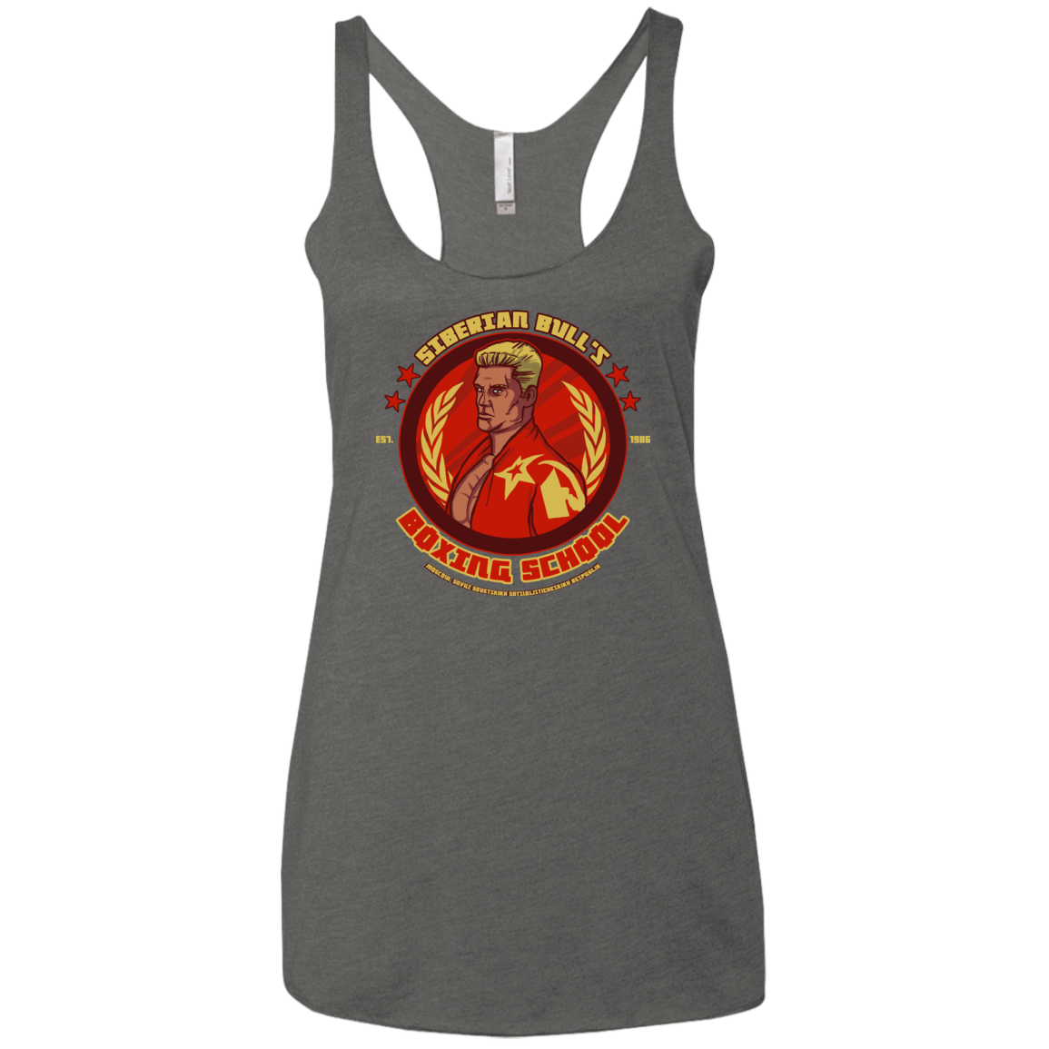 T-Shirts Premium Heather / X-Small Siberian Bull Women's Triblend Racerback Tank