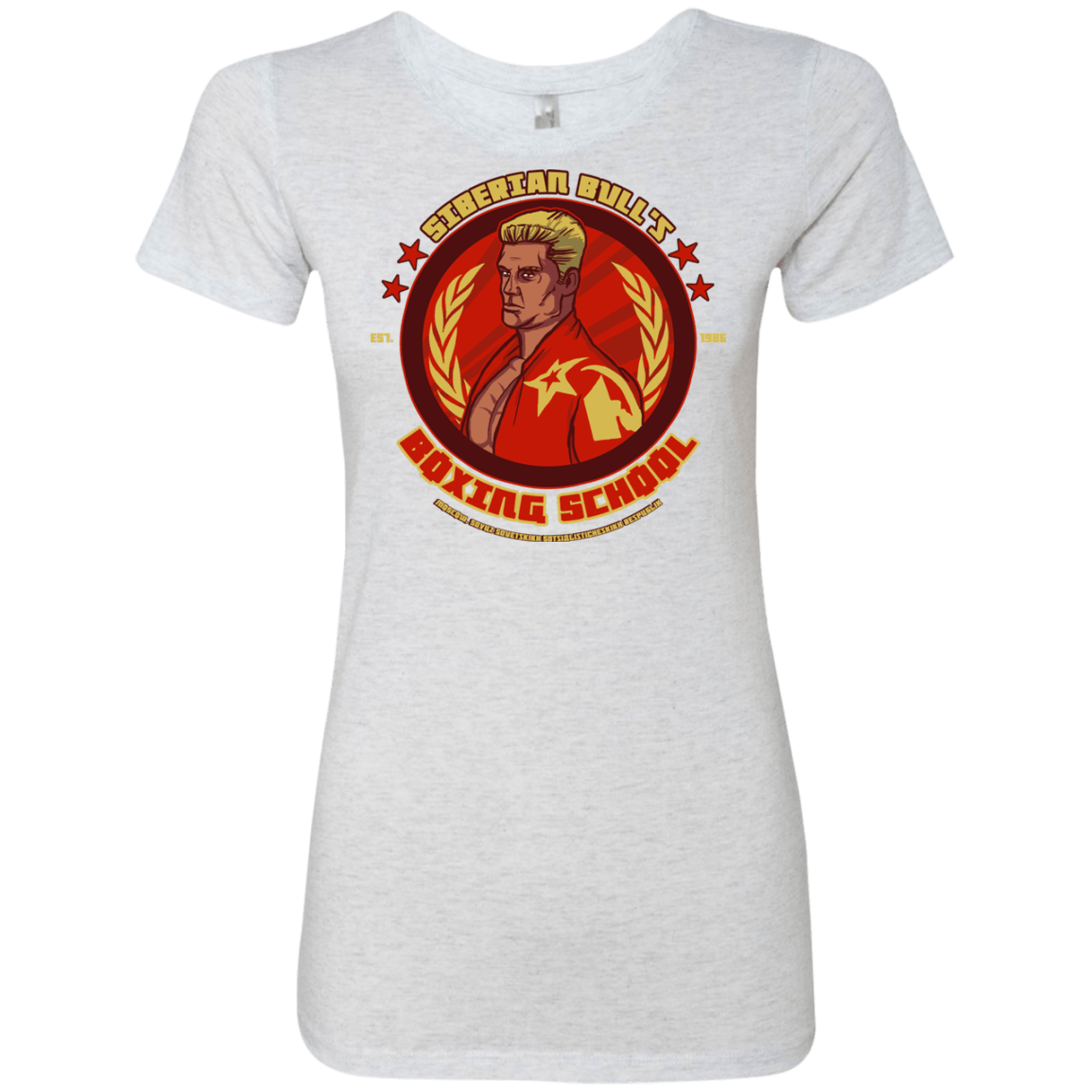 T-Shirts Heather White / S Siberian Bull Women's Triblend T-Shirt